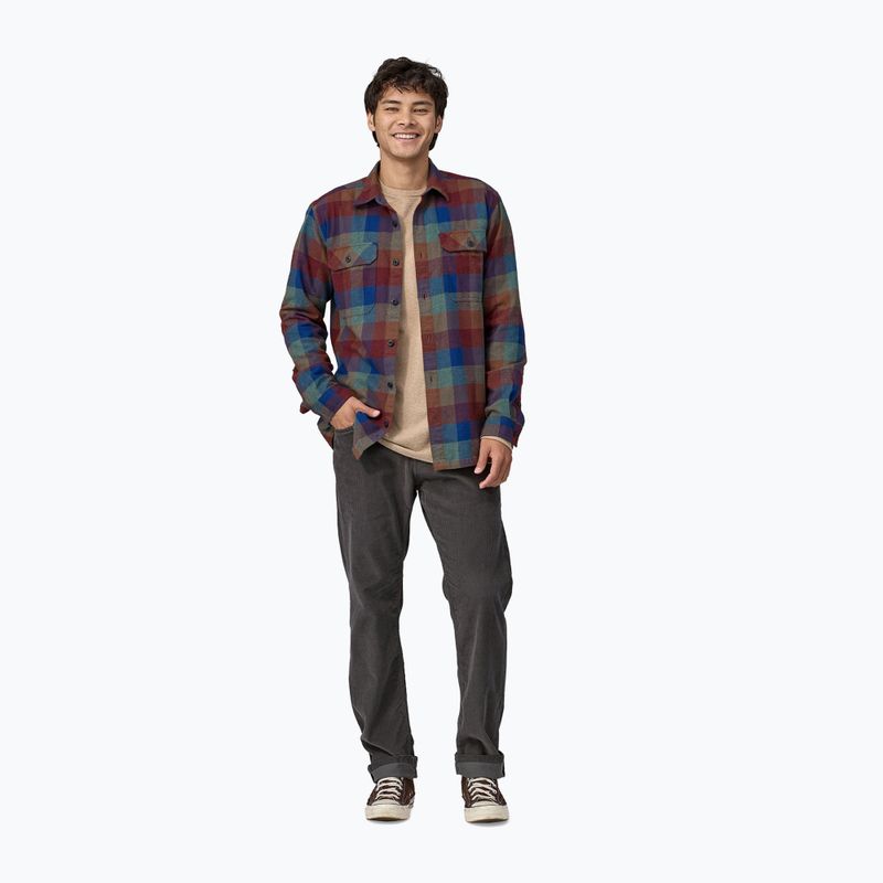 Férfi póló Patagonia Organic Cotton MW Fjord Flannel guides/superior blue 3