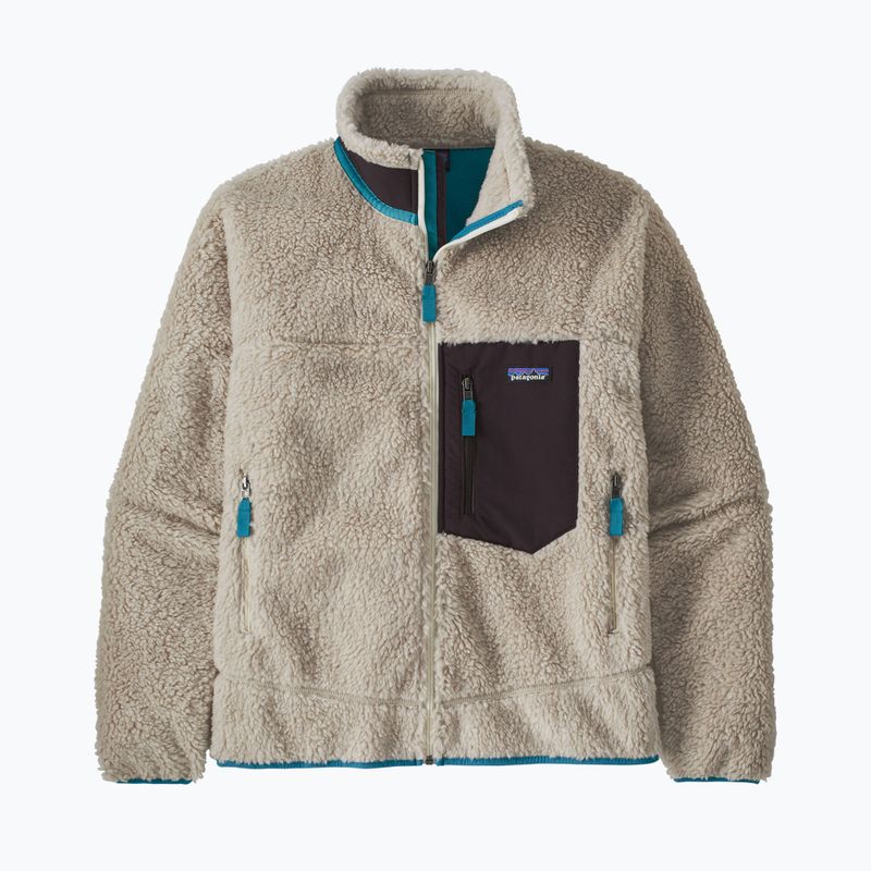 Férfi melegítőfelső Patagonia Classic Retro-X natural w/obsidian plum 8