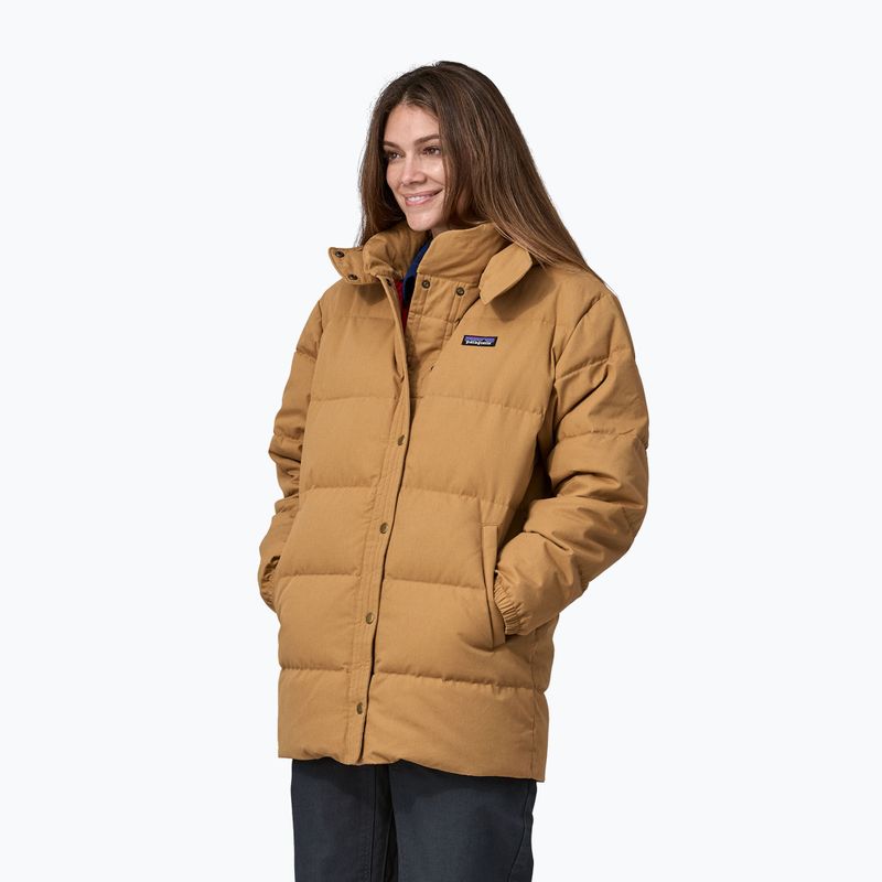 Női pehelykabát Patagonia Cotton Down Parka nest brown