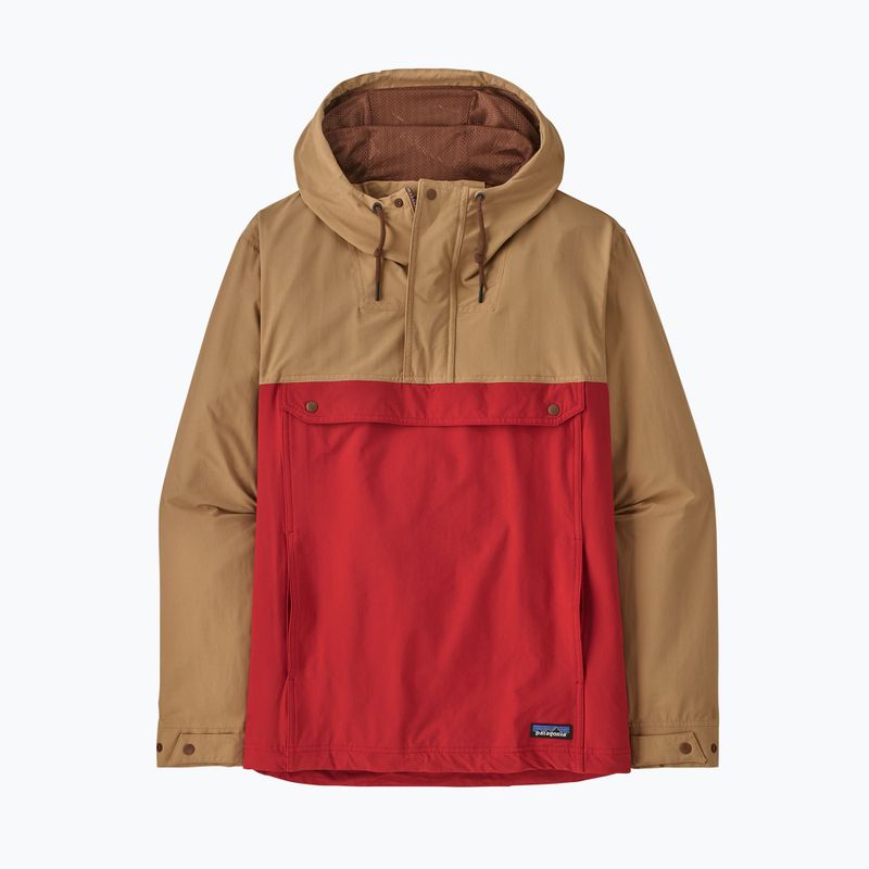 Patagonia Isthmus Anorak túra piros férfi szélkabát 5