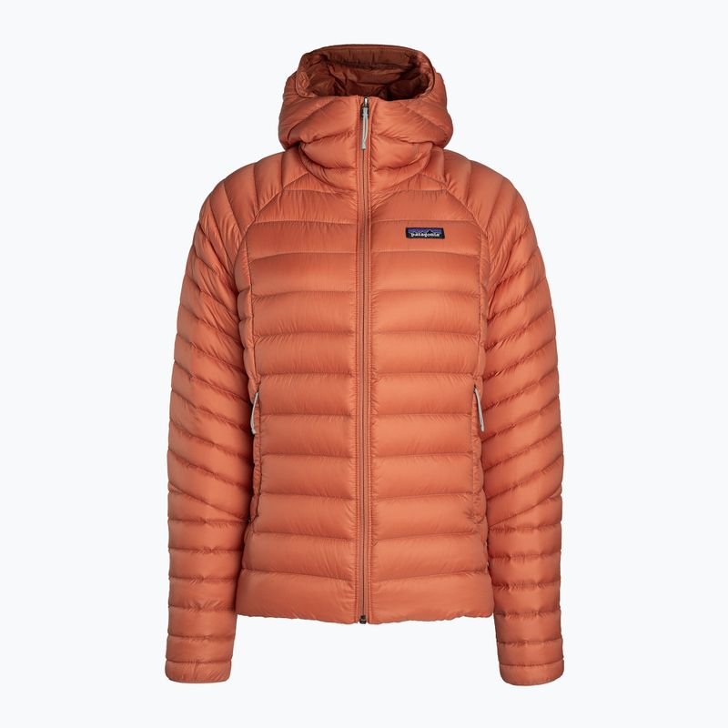 Női pehelykabát Patagonia Down Sweater Hoody burl piros