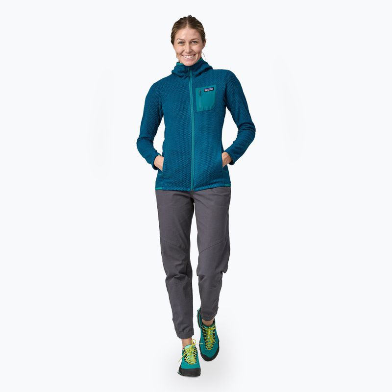 Női trekking pulóver Patagonia R1 Air Full-Zip lagom blue 2