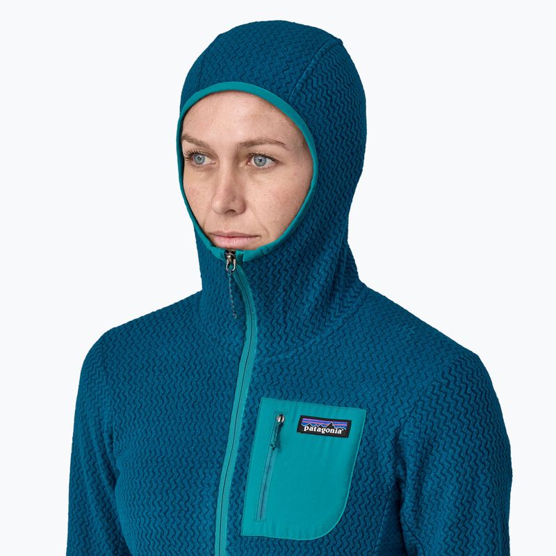 Női trekking pulóver Patagonia R1 Air Full-Zip lagom blue 4