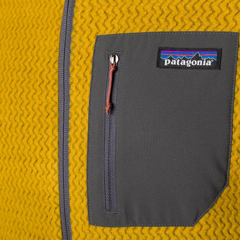 Férfi Patagonia R1 Air Full-Zip fleece pulóver kozmikus arany 3