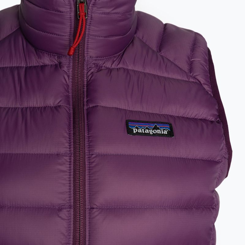 Női ujjatlan Patagonia Down Sweater night plum 3