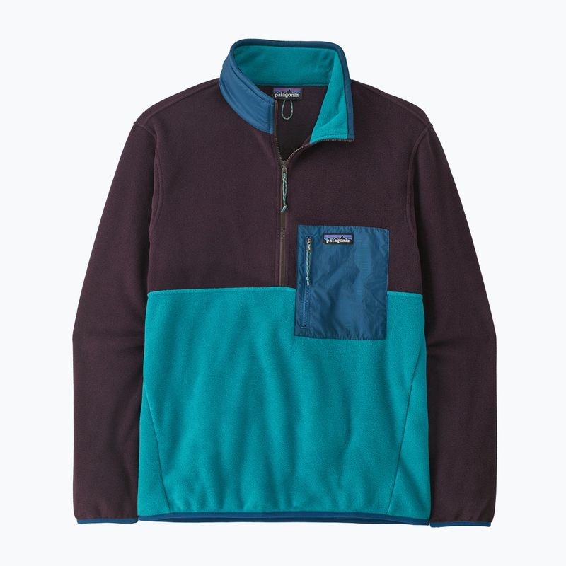 Férfi Patagonia Microdini 1/2 Zip P/O fleece pulóver belay kék 4