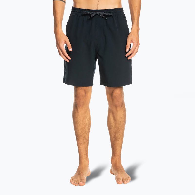 Quiksilver férfi Ocean Elastic 18" úszó rövidnadrág fekete 3