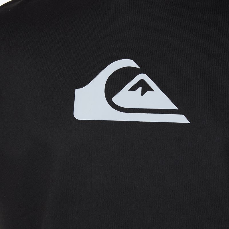 Quiksilver gyermek úszópóló Solid Streak fekete 3