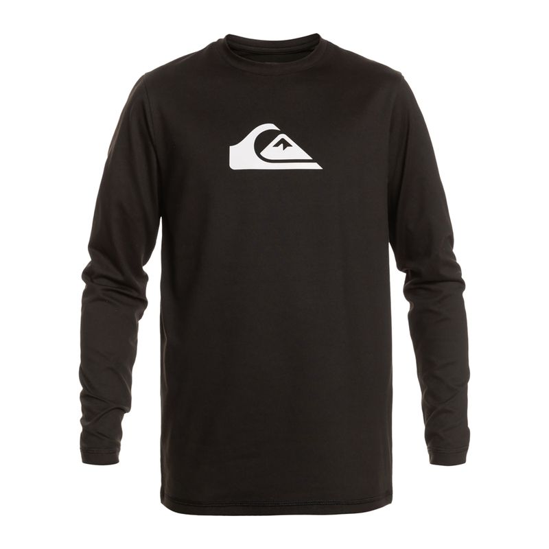 Férfi Quiksilver Solid Streak úszó hosszú ujjú fekete