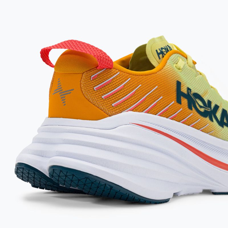 HOKA Bondi X férfi futócipő fehér és sárga 1113512-WEPR 8