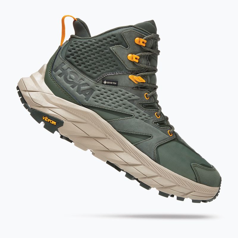 Férfi túrabakancsok HOKA Anacapa Mid GTX zöld 1122018-TRYL 12