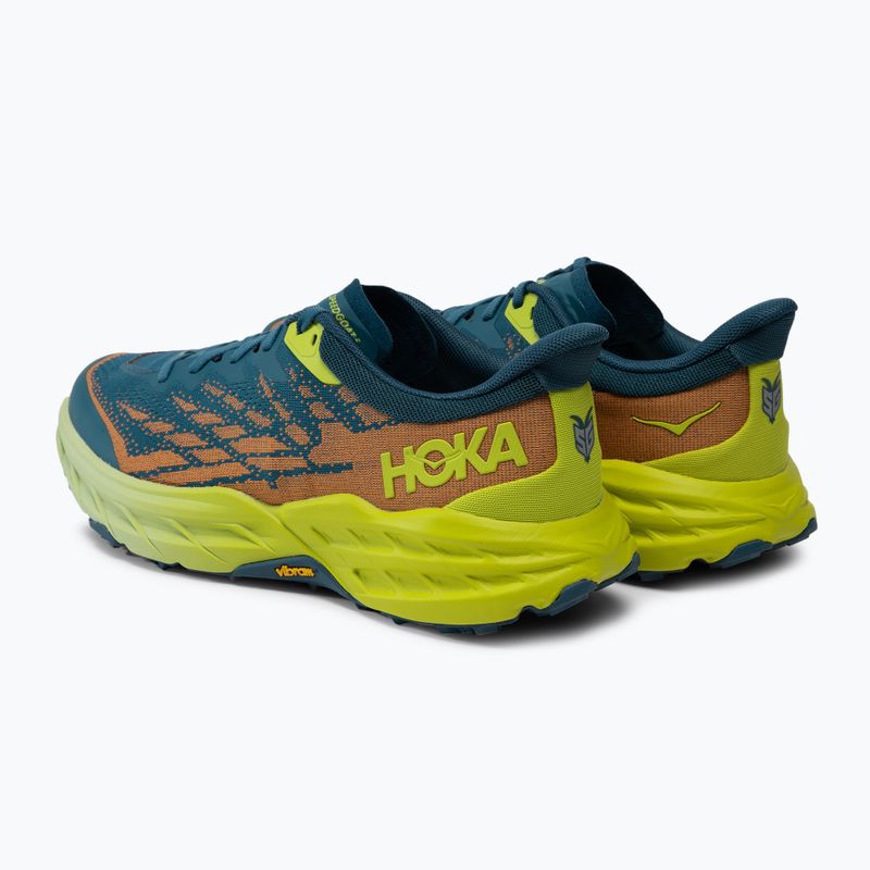 HOKA Speedgoat 5 férfi futócipő kék-zöld 1123157-BCEP 4