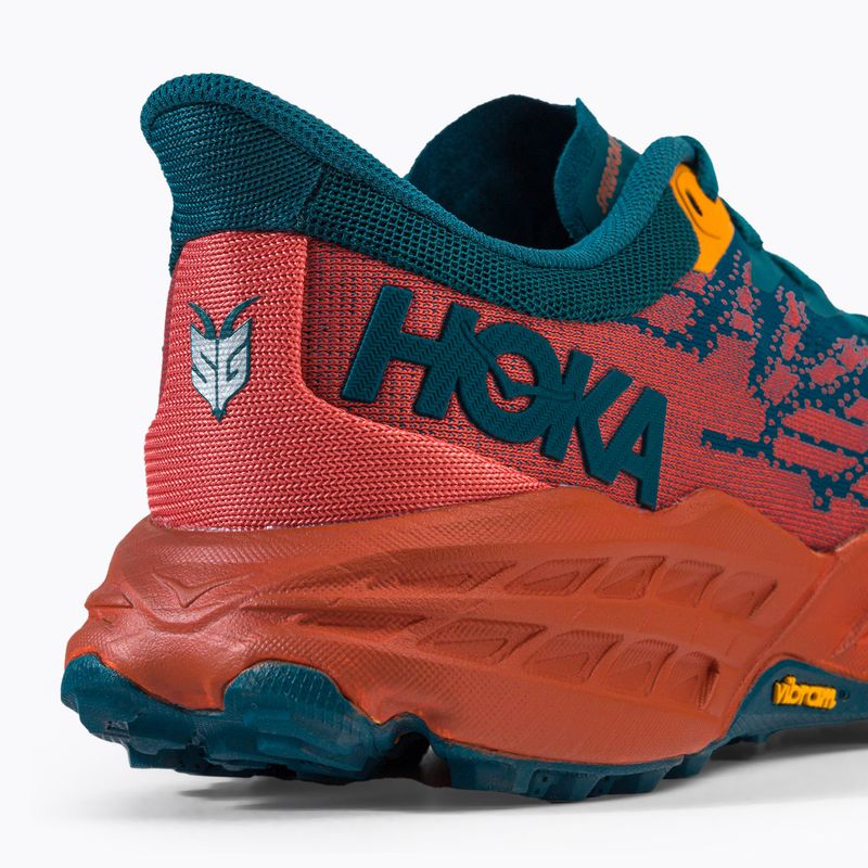 Női futócipő HOKA Speedgoat 5 kék-narancssárga 1123158-BCCML 9