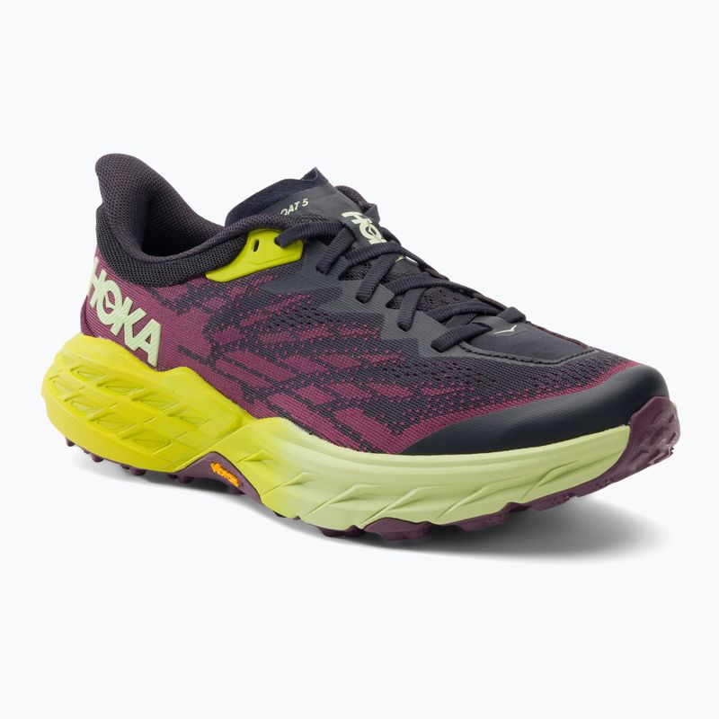 Női futócipő HOKA Speedgoat 5 kék grafit/evendens primrose