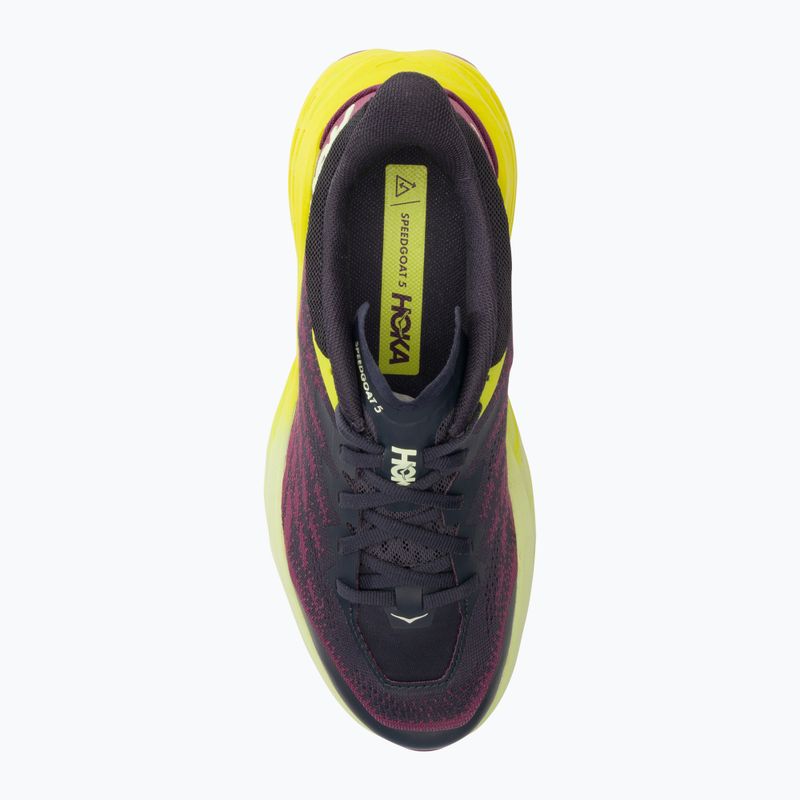 Női futócipő HOKA Speedgoat 5 kék grafit/evendens primrose 5