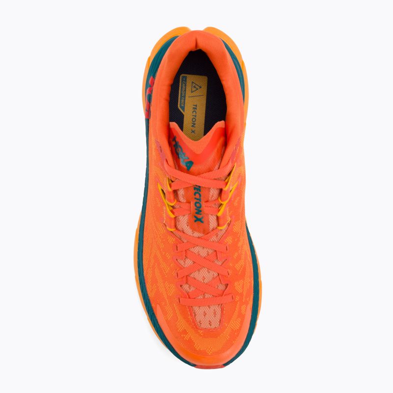 Férfi futócipő HOKA Tecton X persimmon narancssárga/sugárzó sárga 6