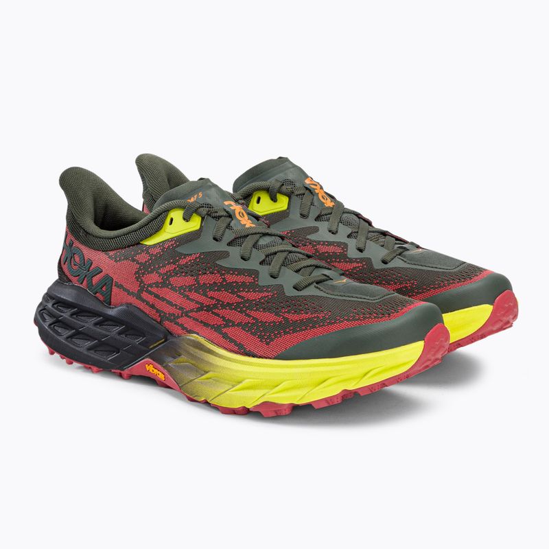 HOKA Speedgoat 5 férfi futócipő sötétzöld 1123157-TFST 3