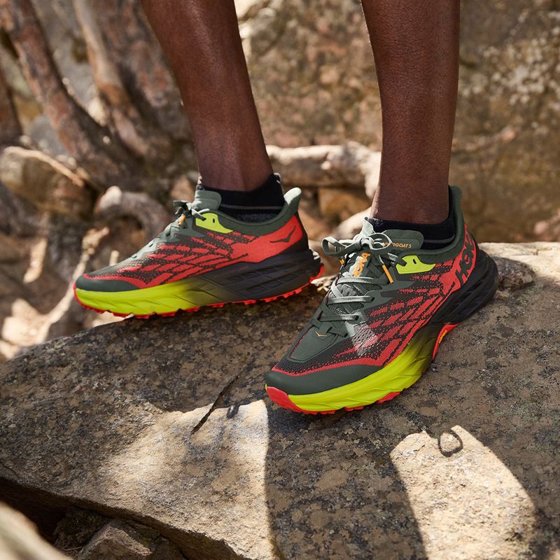 HOKA Speedgoat 5 férfi futócipő sötétzöld 1123157-TFST 9