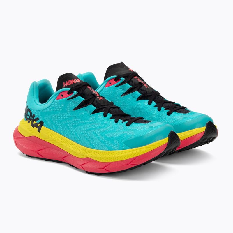 HOKA Tecton X férfi futócipő scuba blue/diva pink 4