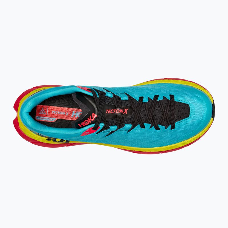 HOKA Tecton X férfi futócipő scuba blue/diva pink 9