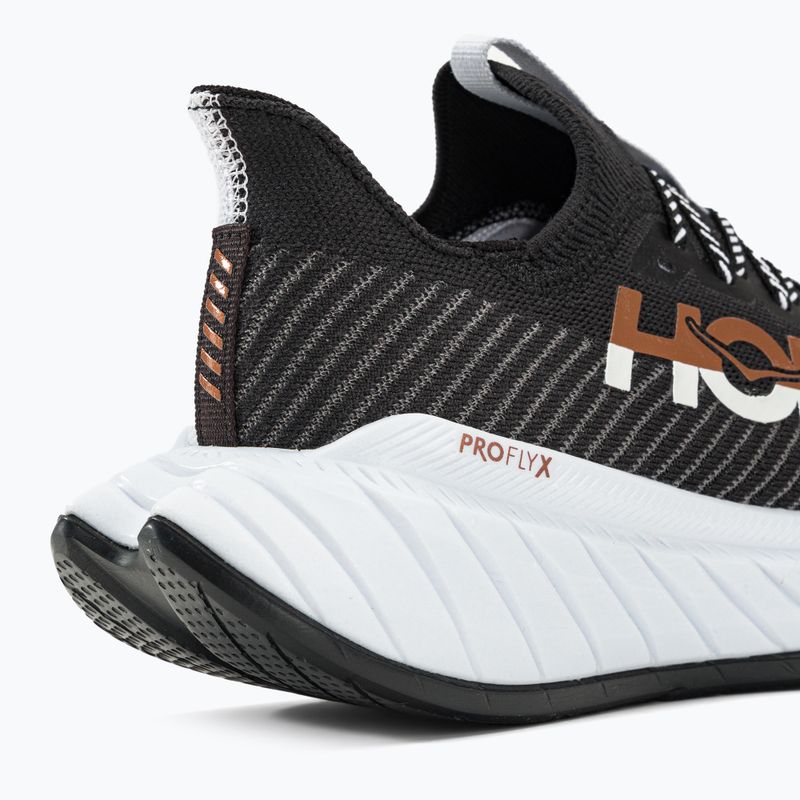 HOKA férfi futócipő Carbon X 3 fekete és fehér 1123192-BWHT 9