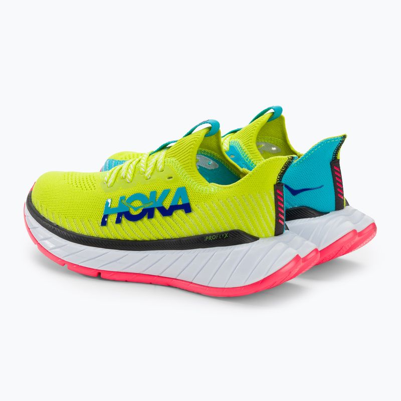 Női futócipő HOKA Carbon X 3 evening primrose/scuba blue 3