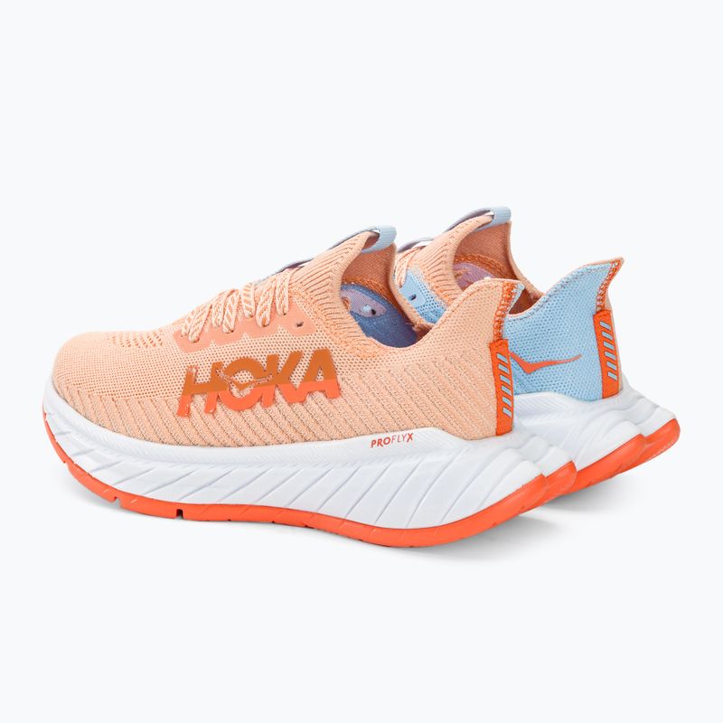 női futócipő  HOKA Carbon X 3 peach parfait/summer song 4