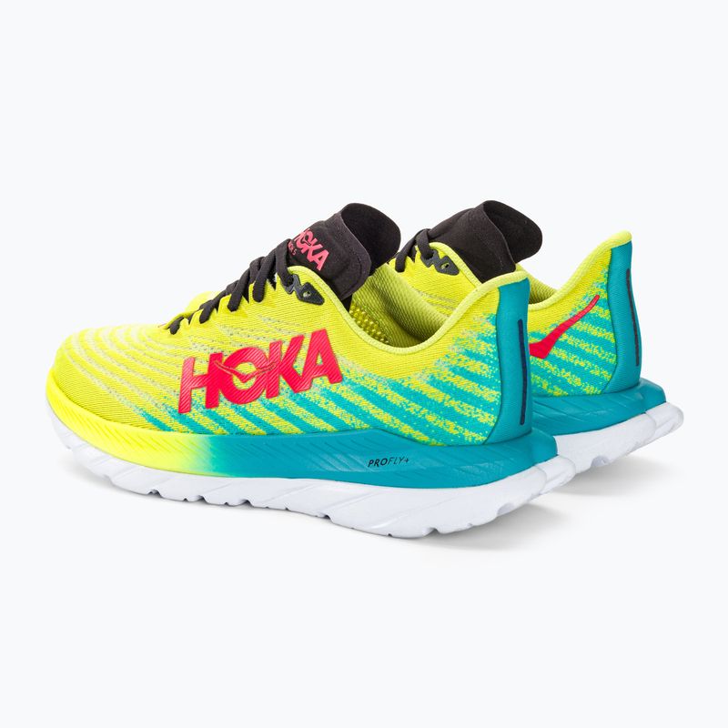 HOKA Mach 5 férfi futócipő esti primrose/skuba kék 3