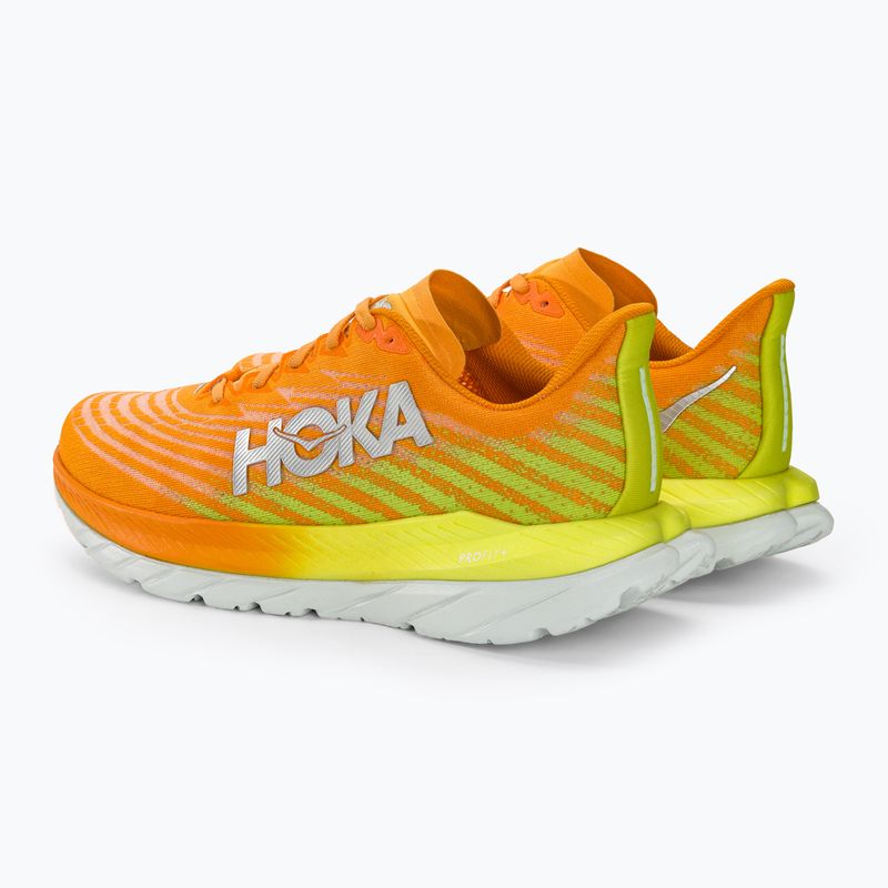 Férfi futócipő HOKA Mach 5 radiant sárga narancs 4