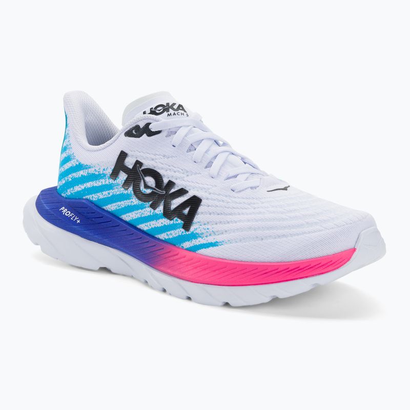 Férfi futócipő HOKA Mach 5 white/scuba blue