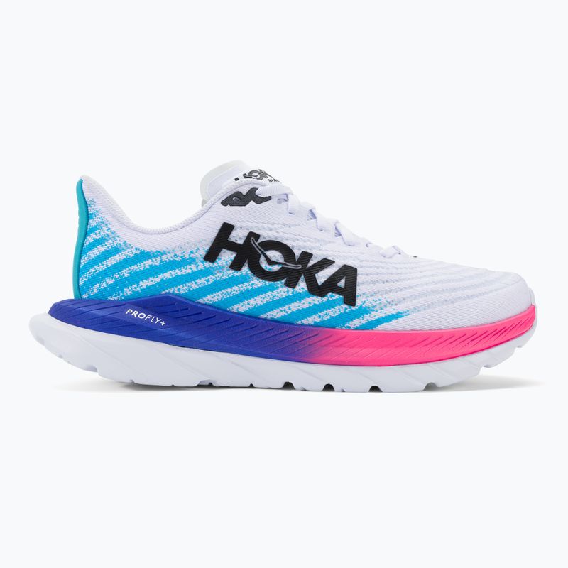 Férfi futócipő HOKA Mach 5 white/scuba blue 2