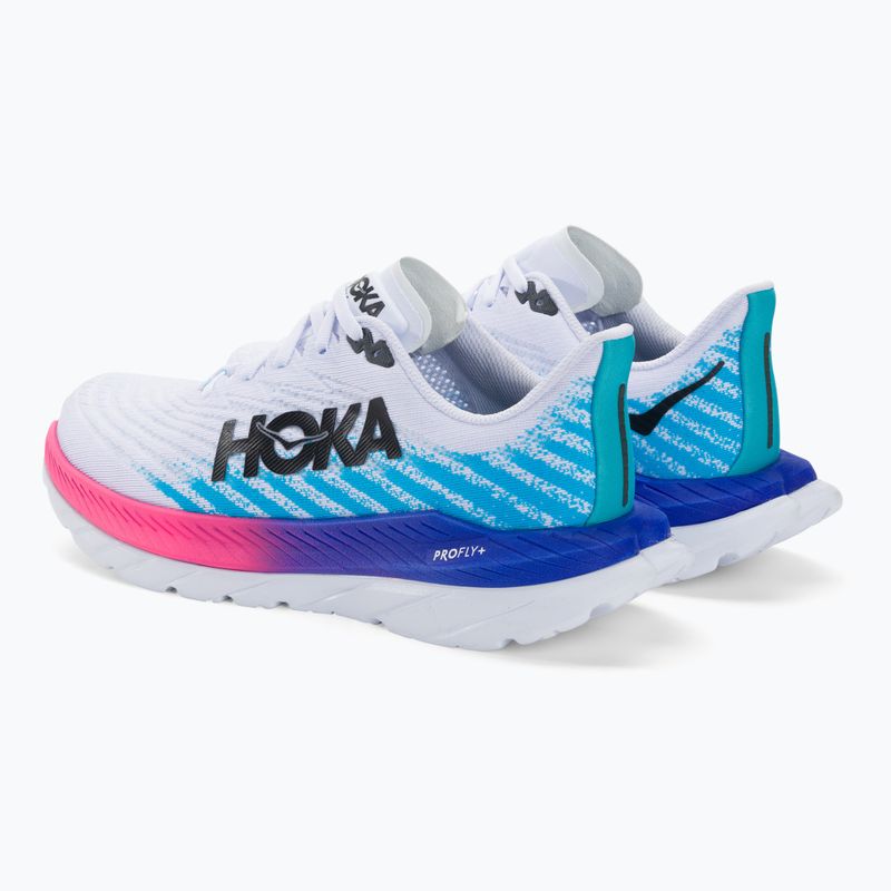 Férfi futócipő HOKA Mach 5 white/scuba blue 3