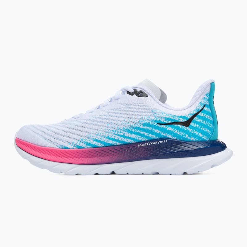 női futócipő  HOKA Mach 5 white/scuba blue 9