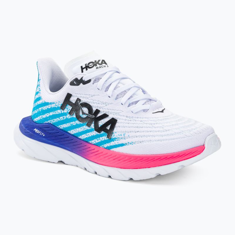 női futócipő  HOKA Mach 5 white/scuba blue