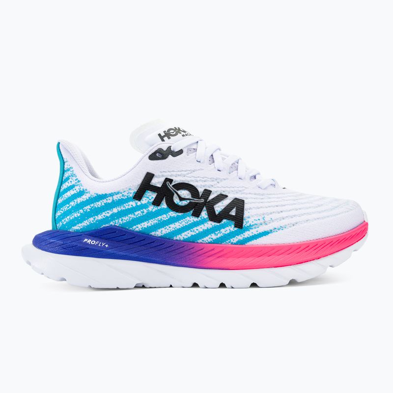 női futócipő  HOKA Mach 5 white/scuba blue 3