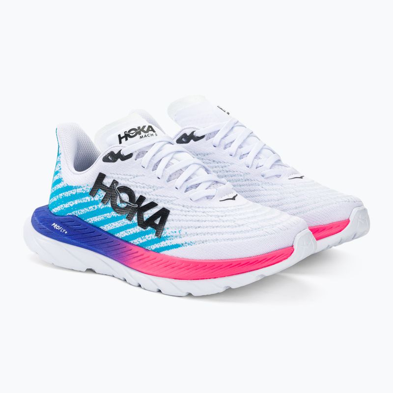 női futócipő  HOKA Mach 5 white/scuba blue 5