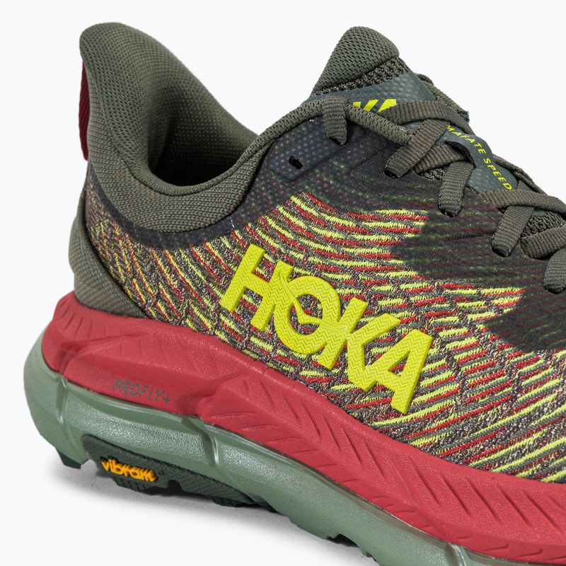 HOKA férfi futócipő Mafate Speed 4 zöld 1129930-TFST 9