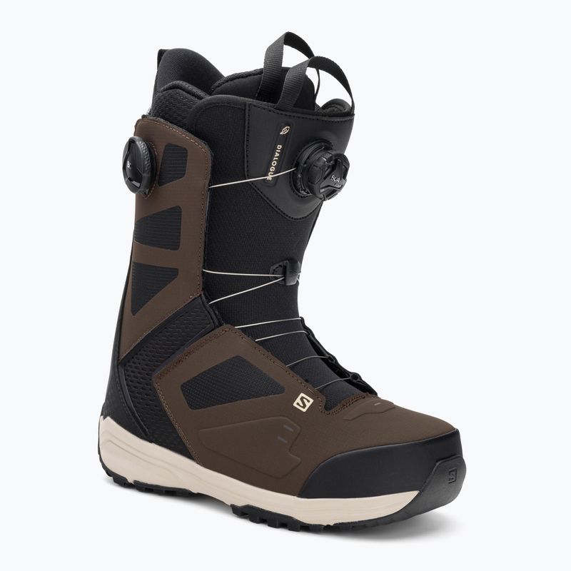 Férfi snowboard csizma Salomon Dialoge Dual Boa barna L41698900