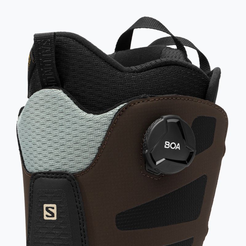Férfi snowboard csizma Salomon Dialoge Dual Boa barna L41698900 9