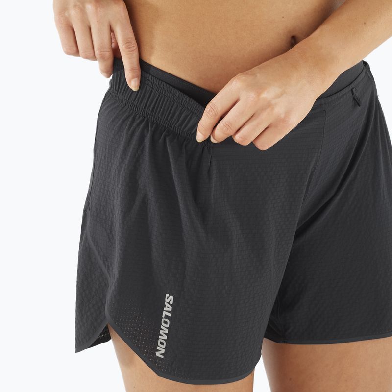 Női Salomon Sense Aero 5'' futónadrág mélyfekete / peris 4