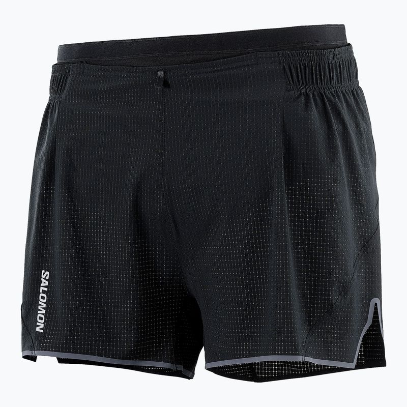 Férfi Salomon Sense Aero 3" mélyfekete futónadrágok 7