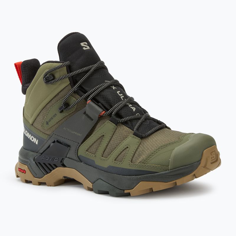 Férfi trekking cipő Salomon X Ultra 4 MID GTX deep lichen green/peat/kelp