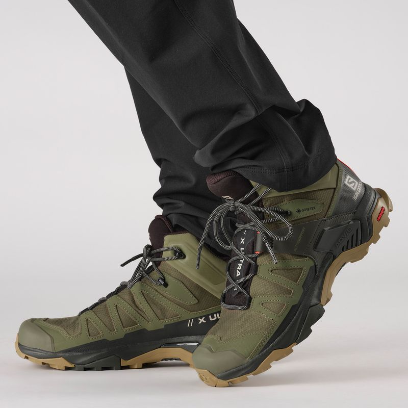 Férfi trekking cipő Salomon X Ultra 4 MID GTX deep lichen green/peat/kelp 14