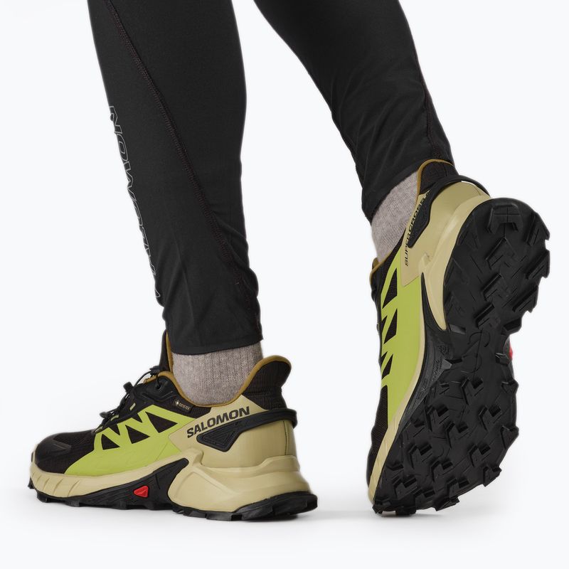 Salomon Supercross 4 GTX fekete-zöld férfi futócipő L41731700 4