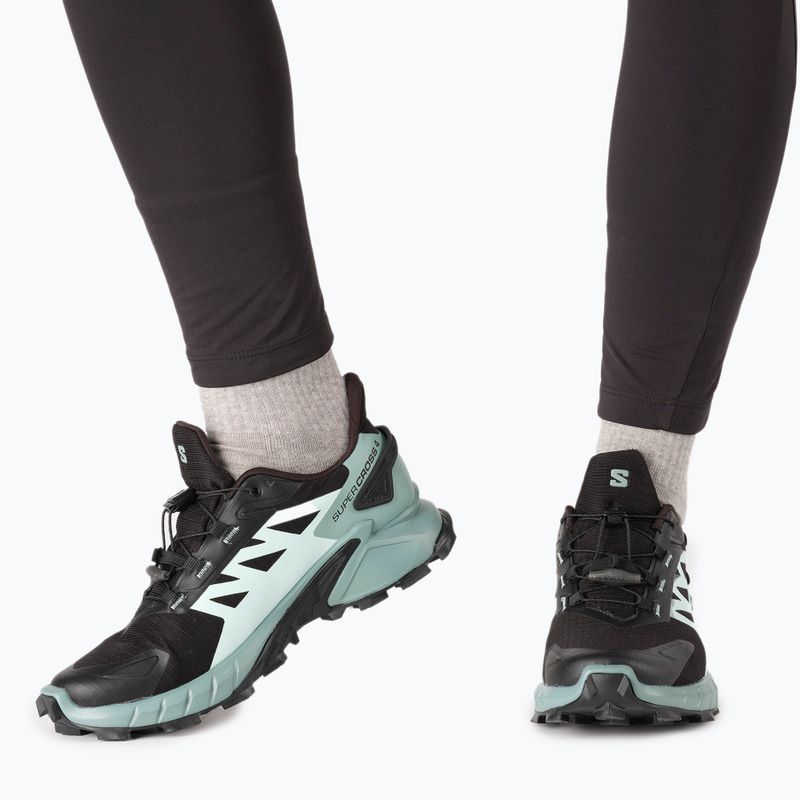 Salomon Supercross 4 GTX fekete-kék női futócipő L41735500 18