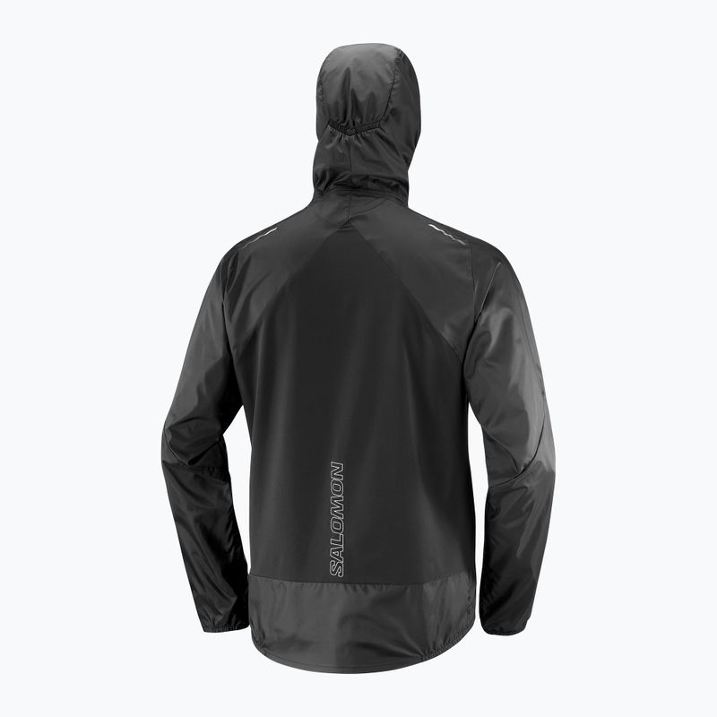 Férfi Salomon Cross Wind mélyfekete futókabát 5