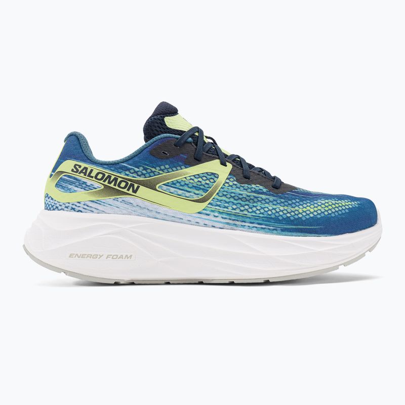 Férfi futócipő Salomon Aero Glide kék hamu/sötét zafír/sunny lime 2