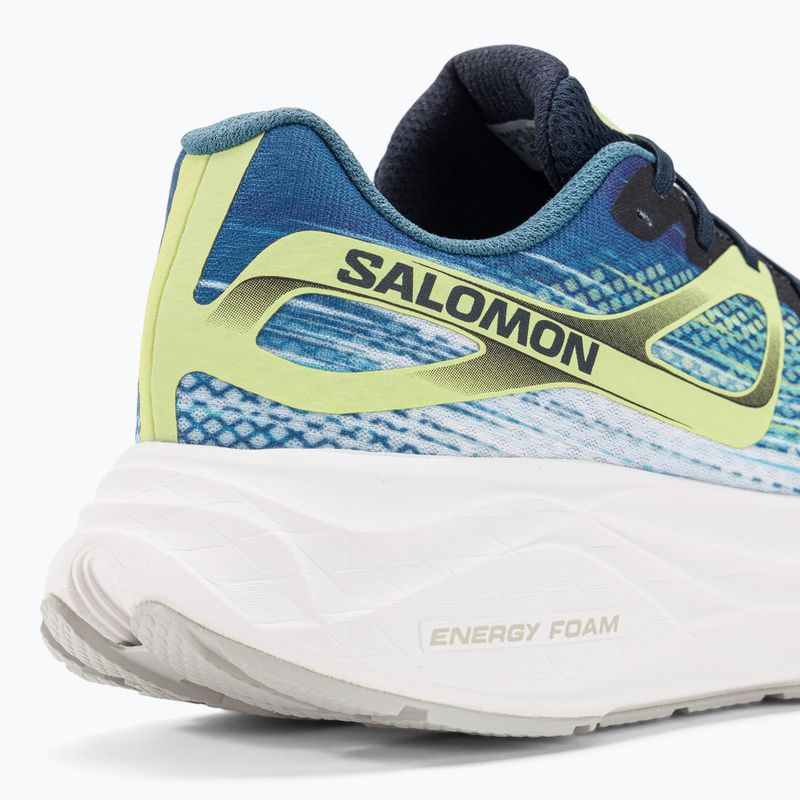 Férfi futócipő Salomon Aero Glide kék hamu/sötét zafír/sunny lime 9