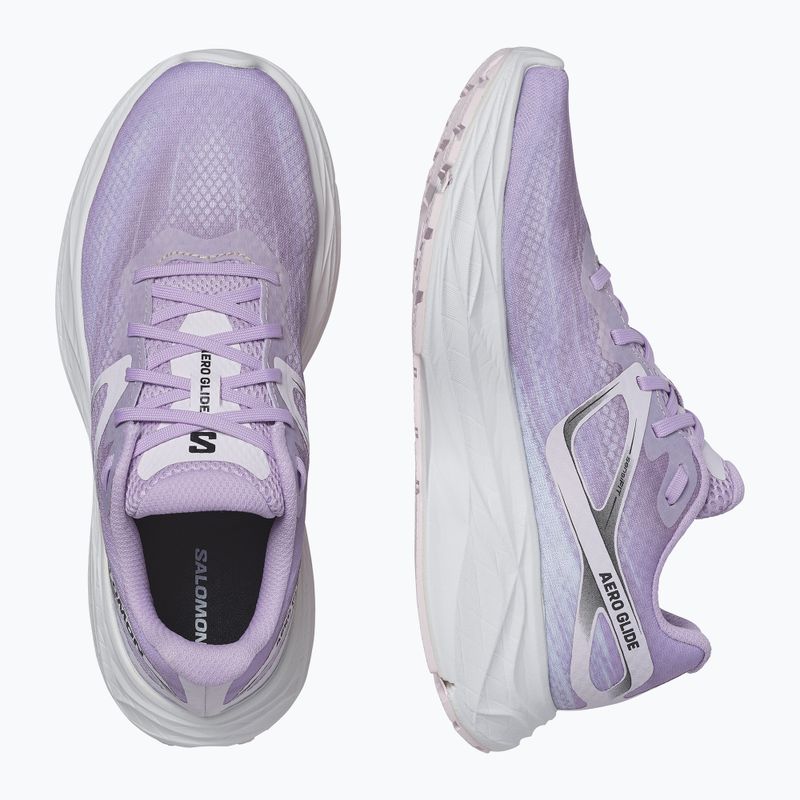Női futócipő Salomon Aero Glide orchidea virág / bölcső rózsaszín / fehér 13