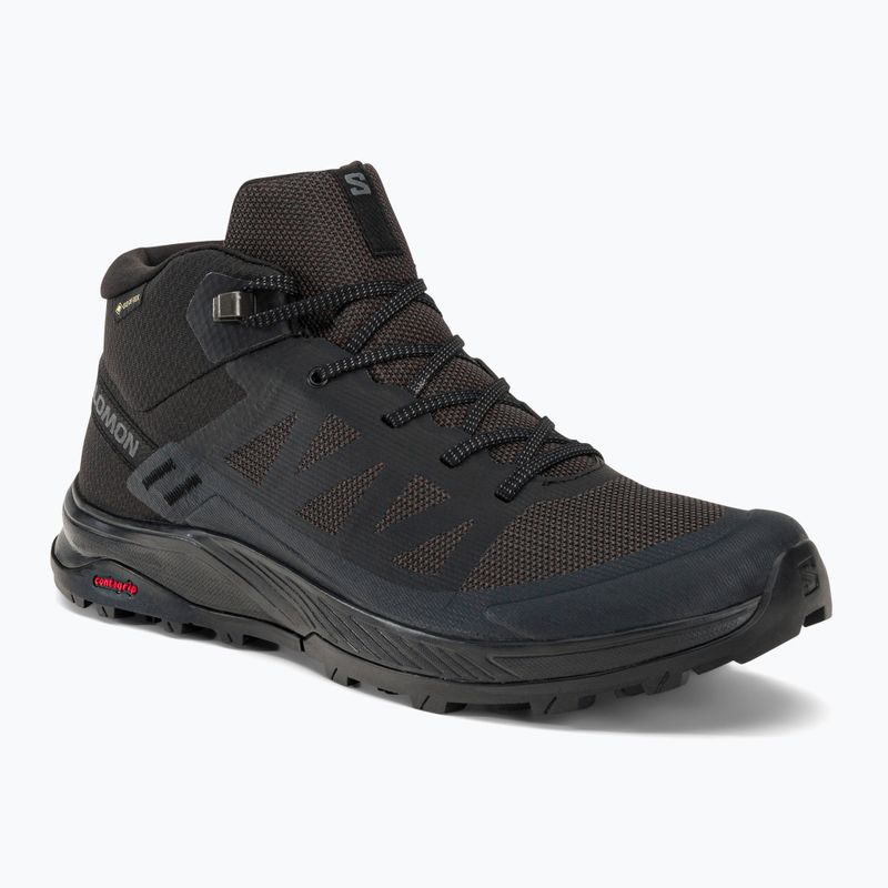 Salomon Outrise Mid GTX férfi túrabakancs fekete L47143500